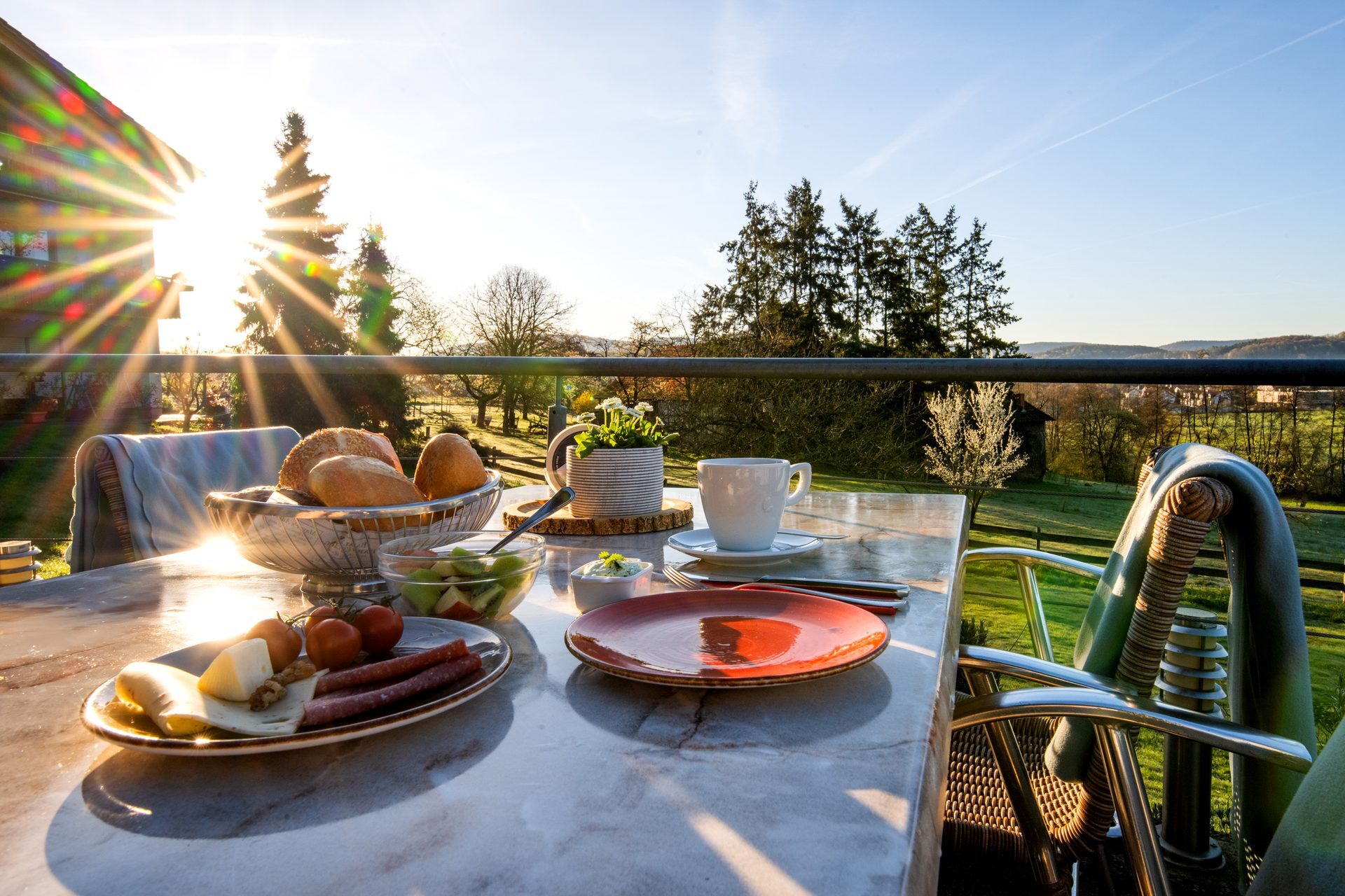 Terrasse im Landhotel Lortz
