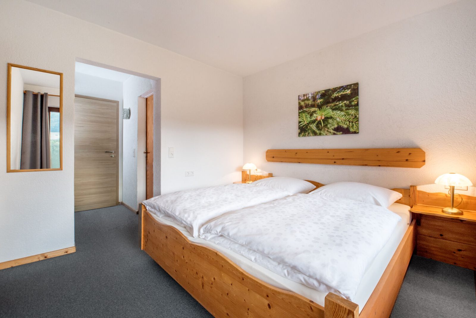 Doppelzimmer mit Balkon im Landhotel Lortz